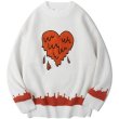 画像1: Unisex Love Jacquard Knit  sweater 　男女兼用  ユニセックスハートラブエンブレムセーター (1)