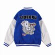 画像7: Casino roulette embroidery BASEBALL JACKET baseball uniform jacket blouson ユニセックス 男女兼用 ルーレットエンブレム スタジアムジャンパー スタジャン MA-1 ボンバー ジャケット ブルゾン (7)