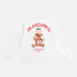 画像3: MEDM PLAY GAMES Bear Logo Long Sleeve テディベア  熊 バックプリント ロングスリーブTシャツ (3)