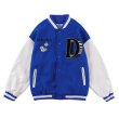 画像5: Casino roulette embroidery BASEBALL JACKET baseball uniform jacket blouson ユニセックス 男女兼用 ルーレットエンブレム スタジアムジャンパー スタジャン MA-1 ボンバー ジャケット ブルゾン (5)