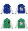 画像6: Casino roulette embroidery BASEBALL JACKET baseball uniform jacket blouson ユニセックス 男女兼用 ルーレットエンブレム スタジアムジャンパー スタジャン MA-1 ボンバー ジャケット ブルゾン (6)