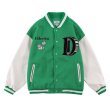 画像4: Casino roulette embroidery BASEBALL JACKET baseball uniform jacket blouson ユニセックス 男女兼用 ルーレットエンブレム スタジアムジャンパー スタジャン MA-1 ボンバー ジャケット ブルゾン (4)