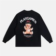 画像2: MEDM PLAY GAMES Bear Logo Long Sleeve テディベア  熊 バックプリント ロングスリーブTシャツ (2)