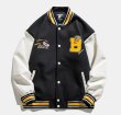 画像6: French fries emblem BASEBALL JACKET baseball uniform jacket blouson ユニセックス 男女兼用 フライドポテトエンブレム スタジアムジャンパー スタジャン MA-1 ボンバー ジャケット ブルゾン (6)