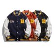 画像10: French fries emblem BASEBALL JACKET baseball uniform jacket blouson ユニセックス 男女兼用 フライドポテトエンブレム スタジアムジャンパー スタジャン MA-1 ボンバー ジャケット ブルゾン (10)