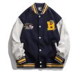 画像4: French fries emblem BASEBALL JACKET baseball uniform jacket blouson ユニセックス 男女兼用 フライドポテトエンブレム スタジアムジャンパー スタジャン MA-1 ボンバー ジャケット ブルゾン (4)