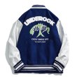 画像1: underock emblem BASEBALL JACKET baseball uniform jacket blouson ユニセックス 男女兼用 アンダーロックエンブレム スタジアムジャンパー スタジャン MA-1 ボンバー ジャケット ブルゾン (1)