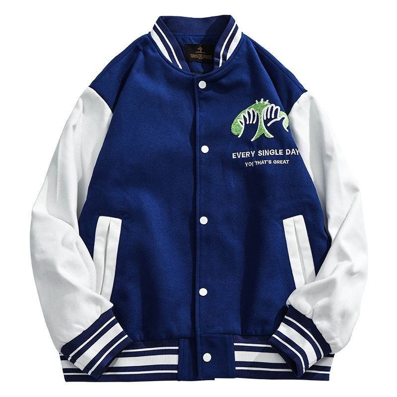 画像3: underock emblem BASEBALL JACKET baseball uniform jacket blouson ユニセックス 男女兼用 アンダーロックエンブレム スタジアムジャンパー スタジャン MA-1 ボンバー ジャケット ブルゾン (3)