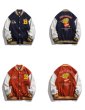 画像9: French fries emblem BASEBALL JACKET baseball uniform jacket blouson ユニセックス 男女兼用 フライドポテトエンブレム スタジアムジャンパー スタジャン MA-1 ボンバー ジャケット ブルゾン (9)