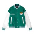 画像1: Cat emblem BASEBALL JACKET baseball uniform jacket blouson ユニセックス 男女兼用キャット猫エンブレムヒップホップ スタジアムジャンパー スタジャン MA-1 ボンバー ジャケット ブルゾン (1)