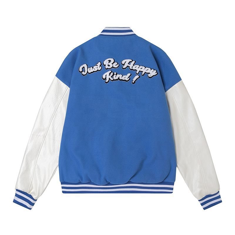 画像5: Cat emblem BASEBALL JACKET baseball uniform jacket blouson ユニセックス 男女兼用キャット猫エンブレムヒップホップ スタジアムジャンパー スタジャン MA-1 ボンバー ジャケット ブルゾン (5)