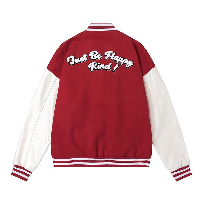 画像6: Cat emblem BASEBALL JACKET baseball uniform jacket blouson ユニセックス 男女兼用キャット猫エンブレムヒップホップ スタジアムジャンパー スタジャン MA-1 ボンバー ジャケット ブルゾン (6)