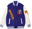 画像2: Jesus Christ Emblem BASEBALL JACKET baseball uniform jacket blouson ユニセックス 男女兼用ヒップホップジーザスエンブレム スタジアムジャンパー スタジャン MA-1 ボンバー ジャケット ブルゾン (2)