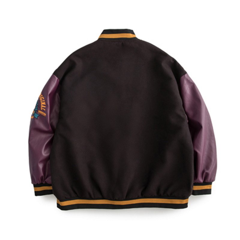 画像2: Hip hop boys BASEBALL JACKET baseball uniform jacket blouson ユニセックス 男女兼用ヒップホップボーイズ スタジアムジャンパー スタジャン MA-1 ボンバー ジャケット ブルゾン (2)