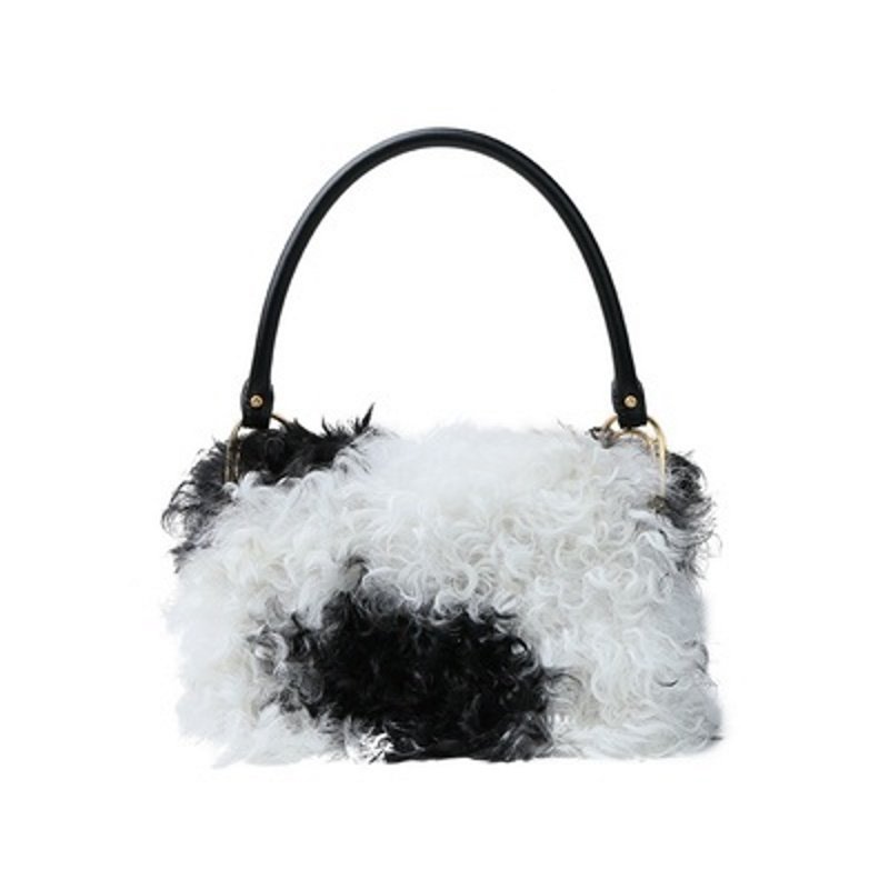 画像2: Rabbit curly tote shoulder bag ラビット巻毛トートショルダーバッグ   (2)