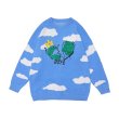 画像2: Unisex Broken heart & crochet sweater Knit  sweater 　男女兼用  ユニセックスブロークンハート＆雲セーター (2)