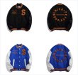 画像6: ZOROHOM circle letter logo emblem BASEBALL JACKET baseball uniform jacket blouson ユニセックス 男女兼用サークルレターロゴエンブレムヒップホップ スタジアムジャンパー スタジャン MA-1 ボンバー ジャケット ブルゾン (6)