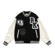 画像5: BlaAir Skull emblem BASEBALL JACKET baseball uniform jacket blouson ユニセックス 男女兼用ブレアスカルエンブレムヒップホップ スタジアムジャンパー スタジャン MA-1 ボンバー ジャケット ブルゾン (5)