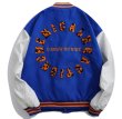 画像1: ZOROHOM circle letter logo emblem BASEBALL JACKET baseball uniform jacket blouson ユニセックス 男女兼用サークルレターロゴエンブレムヒップホップ スタジアムジャンパー スタジャン MA-1 ボンバー ジャケット ブルゾン (1)