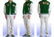 画像2: Maison Emerald Rose emblem BASEBALL JACKET baseball uniform jacket blouson ユニセックス 男女兼用メゾンエメラルドローズ＆レターエンブレム ヒップホップ スタジアムジャンパー スタジャン MA-1 ボンバー ジャケット ブルゾン (2)