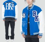 画像7: BlaAir Skull emblem BASEBALL JACKET baseball uniform jacket blouson ユニセックス 男女兼用ブレアスカルエンブレムヒップホップ スタジアムジャンパー スタジャン MA-1 ボンバー ジャケット ブルゾン (7)