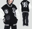 画像8: BlaAir Skull emblem BASEBALL JACKET baseball uniform jacket blouson ユニセックス 男女兼用ブレアスカルエンブレムヒップホップ スタジアムジャンパー スタジャン MA-1 ボンバー ジャケット ブルゾン (8)