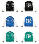 画像2: BlaAir Skull emblem BASEBALL JACKET baseball uniform jacket blouson ユニセックス 男女兼用ブレアスカルエンブレムヒップホップ スタジアムジャンパー スタジャン MA-1 ボンバー ジャケット ブルゾン (2)