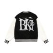 画像11: BlaAir Skull emblem BASEBALL JACKET baseball uniform jacket blouson ユニセックス 男女兼用ブレアスカルエンブレムヒップホップ スタジアムジャンパー スタジャン MA-1 ボンバー ジャケット ブルゾン (11)