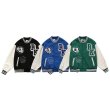 画像6: BlaAir Skull emblem BASEBALL JACKET baseball uniform jacket blouson ユニセックス 男女兼用ブレアスカルエンブレムヒップホップ スタジアムジャンパー スタジャン MA-1 ボンバー ジャケット ブルゾン (6)