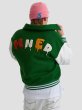 画像3: Maison Emerald Rose emblem BASEBALL JACKET baseball uniform jacket blouson ユニセックス 男女兼用メゾンエメラルドローズ＆レターエンブレム ヒップホップ スタジアムジャンパー スタジャン MA-1 ボンバー ジャケット ブルゾン (3)