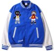 画像1: Park Fong Boy & Skullemblem BASEBALL JACKET baseball uniform jacket blouson ユニセックス 男女兼用ボーイ＆スカルヒップホップ スタジアムジャンパー スタジャン MA-1 ボンバー ジャケット ブルゾン (1)