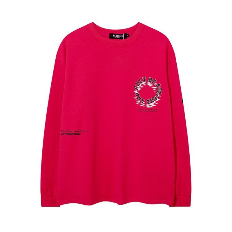 画像5: Unisex Circle letter sweatshirt 　男女兼用  ユニセックス  サークルレター 長袖スウェット トレーナー (5)