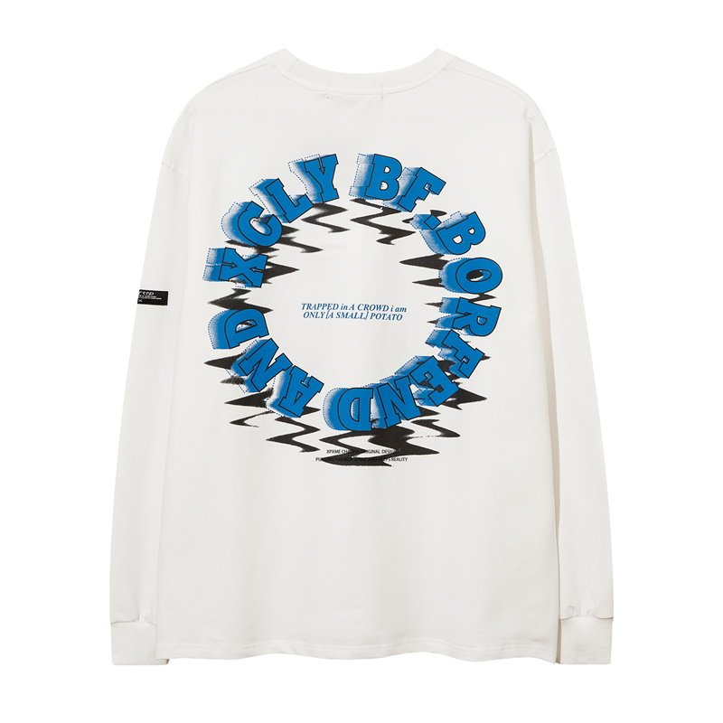 画像3: Unisex Circle letter sweatshirt 　男女兼用  ユニセックス  サークルレター 長袖スウェット トレーナー (3)