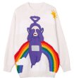 画像1: Unisex Teletubbies Embroidered Rainbow Sweater Knit　男女兼用  ユニセックス マスコット編み込みセーター   (1)