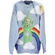 画像2: Unisex Teletubbies Embroidered Rainbow Sweater Knit　男女兼用  ユニセックス マスコット編み込みセーター   (2)