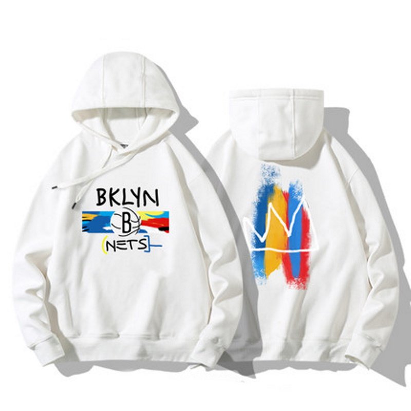 画像2: Unisex Brooklyn death Durant basketball Hip Hop Letter Print Hoody　男女兼用 ユニセックス バスケットボール フーディ パーカー (2)