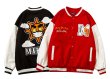 画像1: Sun & make up logoemblem BASEBALL JACKET baseball uniform jacket blouson  ユニセックス 男女兼用 MAKU UP＆サンエンブレムヒップホップ スタジアムジャンパー スタジャン MA-1 ボンバー ジャケット ブルゾン (1)