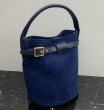 画像12: frosted leather Tote Shoulder Bag　ワンショルダーレザーバケットトート  ショルダー バッグ 　 (12)