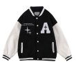 画像3: Big A & Heart Emblem emblem BASEBALL JACKET baseball uniform jacket blouson  ユニセックス 男女兼用  ビッグA＆ハートエンブレム ヒップホップ スタジアムジャンパー スタジャン MA-1 ボンバー ジャケット ブルゾン (3)