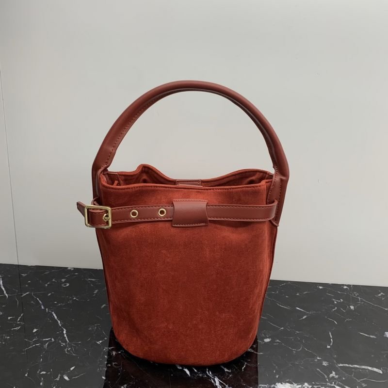 画像11: frosted leather Tote Shoulder Bag ワンショルダーレザーバケットトート  ショルダー バッグ   (11)
