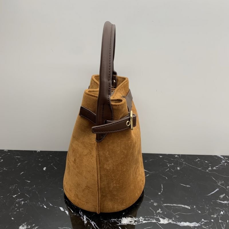 画像10: frosted leather Tote Shoulder Bag ワンショルダーレザーバケットトート  ショルダー バッグ   (10)