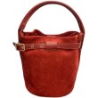 画像1: frosted leather Tote Shoulder Bag　ワンショルダーレザーバケットトート  ショルダー バッグ 　 (1)