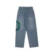 画像5: Unisex men's Feel lonely Circle letter denim pants Jeans pants  ユニセックス男女兼用 サークルレター デニム パンツ ジーンズ (5)