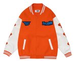 画像5:  Five-pointed Star emblem BASEBALL JACKET baseball uniform jacket blouson  ユニセックス 男女兼用 スター星ポイント エンブレム ヒップホップ スタジアムジャンパー スタジャン MA-1 ボンバー ジャケット ブルゾン (5)