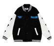 画像4:  Five-pointed Star emblem BASEBALL JACKET baseball uniform jacket blouson  ユニセックス 男女兼用 スター星ポイント エンブレム ヒップホップ スタジアムジャンパー スタジャン MA-1 ボンバー ジャケット ブルゾン (4)