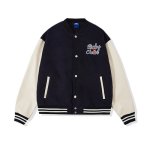 画像5: RickyisClown JOKE RiC Clown Love Lightning emblem BASEBALL JACKET baseball uniform jacket blouson  ユニセックス 男女兼用 RickyisClownレザーステッチハート エンブレム ヒップホップ スタジアムジャンパー スタジャン MA-1 ボンバー ジャケット ブルゾン (5)