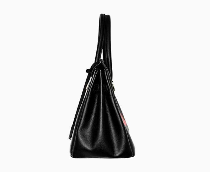 画像6: Bear Print Shoulder Messenger Bag Tote Shoulder Bag レザーベア熊プリントトート  ショルダー メッセンジャーバッグ   (6)