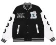 画像5: Daisy embroidery BASEBALL JACKET baseball uniform jacket blouson  ユニセックス 男女兼用デイジー フラワーエンブレム ヒップホップ スタジアムジャンパー スタジャン MA-1 ボンバー ジャケット ブルゾン (5)
