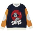 画像3: Unisex puppy jacquard crew neck sweater  Knit　男女兼用  ユニセックス パピー 子犬編み込みセーター ニット  (3)