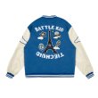 画像7: Eiffel Tower embroidery BASEBALL JACKET baseball uniform jacket blouson  ユニセックス 男女兼用 エッフェル塔 エンブレム ヒップホップ スタジアムジャンパー スタジャン MA-1 ボンバー ジャケット ブルゾン (7)